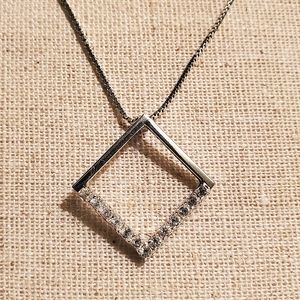 Sterling Silver CZ Necklace
